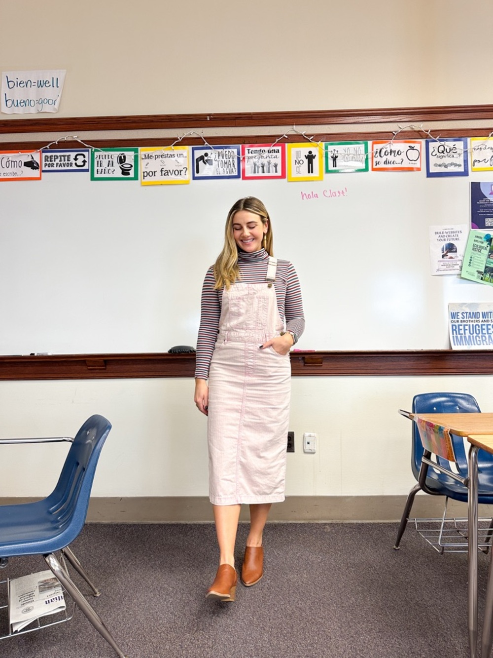 BDG urban outfitters pink overalls skirt - Picture 4 of 4